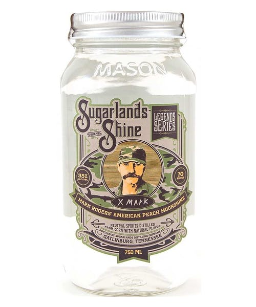 Sugarlands Shine Mark Rogers' American Peach Moonshine