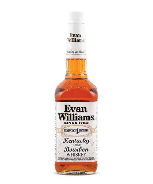 Evan Williams White Label Bottled In Bond Kentucky Straight Bourbon Whiskey