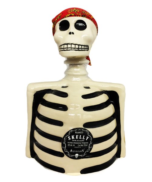 Los Azulejos Skelly Blanco Tequila